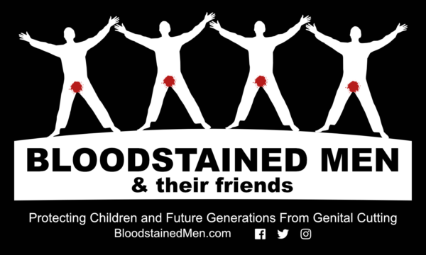 Infocard Front – Bloodstained Men & Their Friends – Protecting Children and Future Generations From Genital Cutting