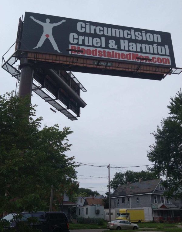 Buffalo Billboard – Circumcision: Cruel & Harmful