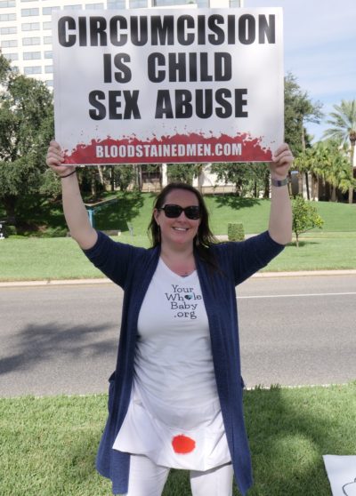 Cassie Fitch in action – Circumcision is Child Sex Abuse