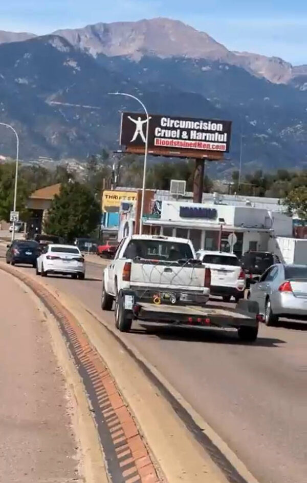 Colorado Springs Billboard – Circumcision: Cruel & Harmful