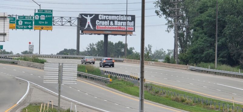 Erie Billboard – Circumcision: Cruel & Harmful