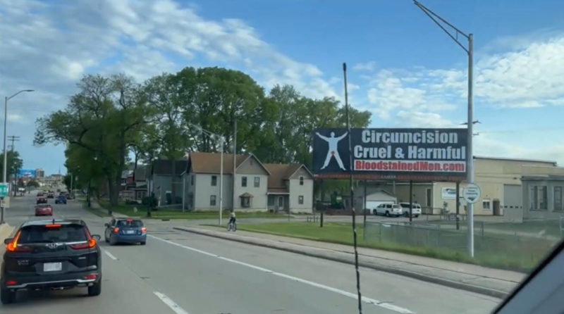 La Crosse, WI Billboard – Circumcision: Cruel & Harmful
