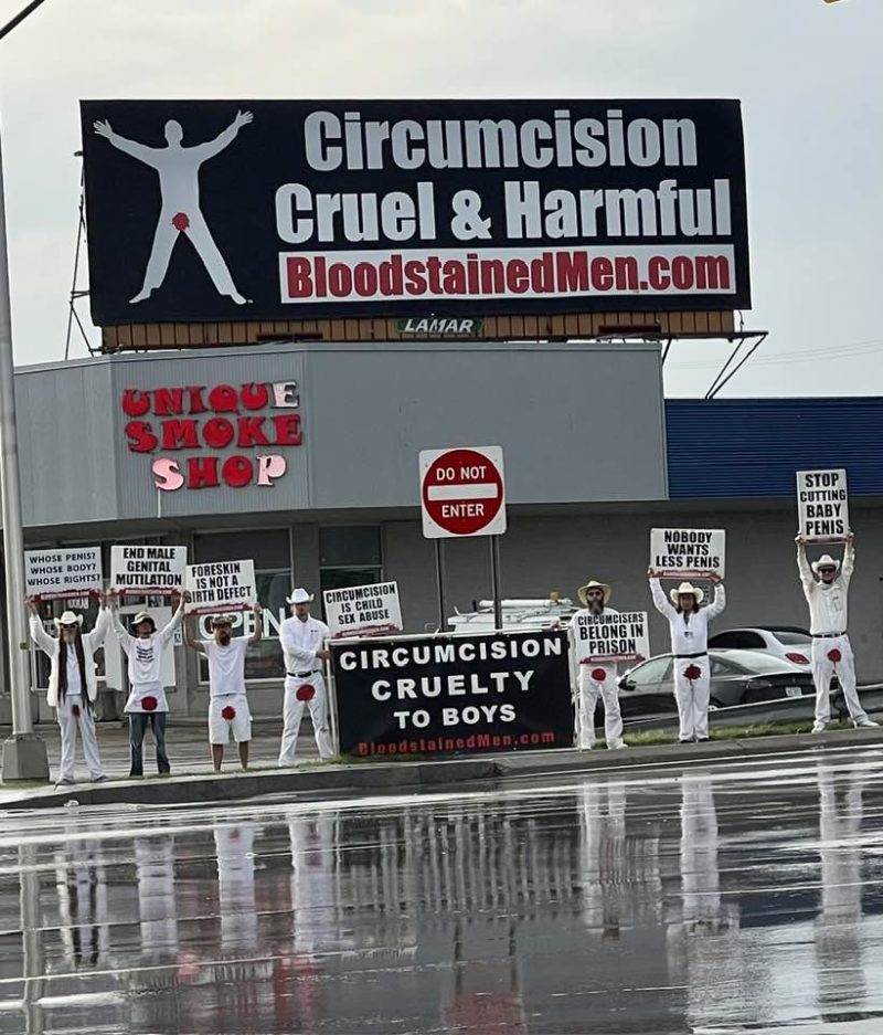 Rochester, NY Billboard Circumcision Cruel & Harmful Bloodstained Men